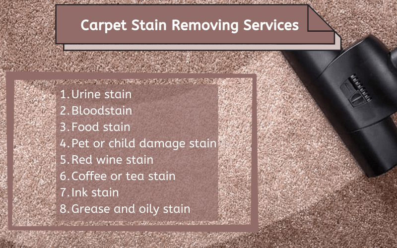 Carpet Stain Removing Services